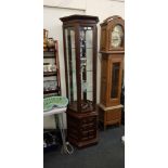 LARGE HEXAGONAL DISPLAY CABINET ON BASE