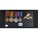 BURMA STAR WW2 GROUP WITH CORONATION MEDAL TO SCOTTISH RIFLES