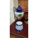 VICTORIAN VASE AND BASE