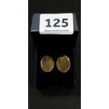 GOLD PAIR OF CUFFLINKS STAMPED 750