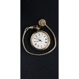 LADIES FOB WATCH AND CHAIN