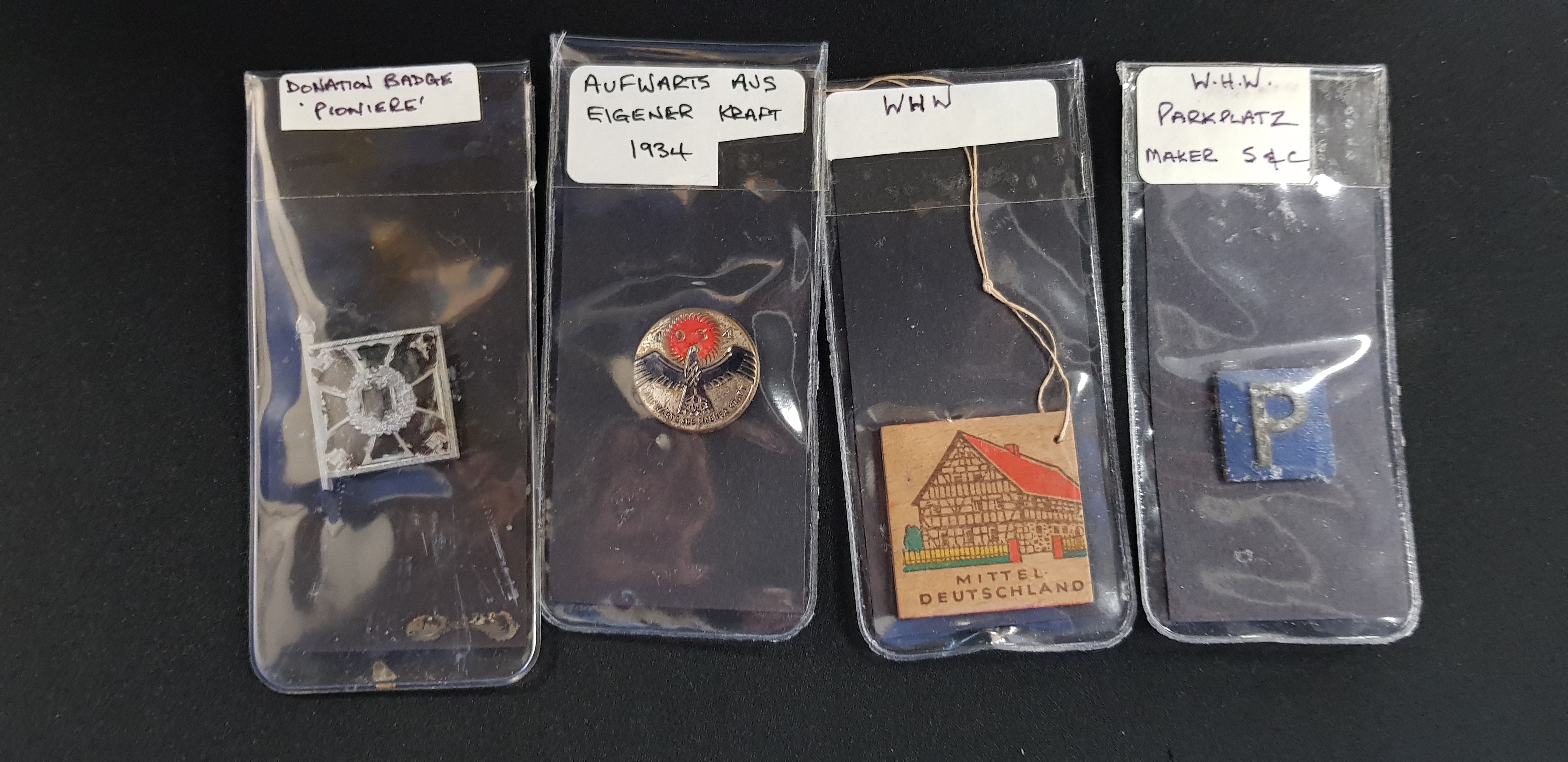 4 NAZI BADGES