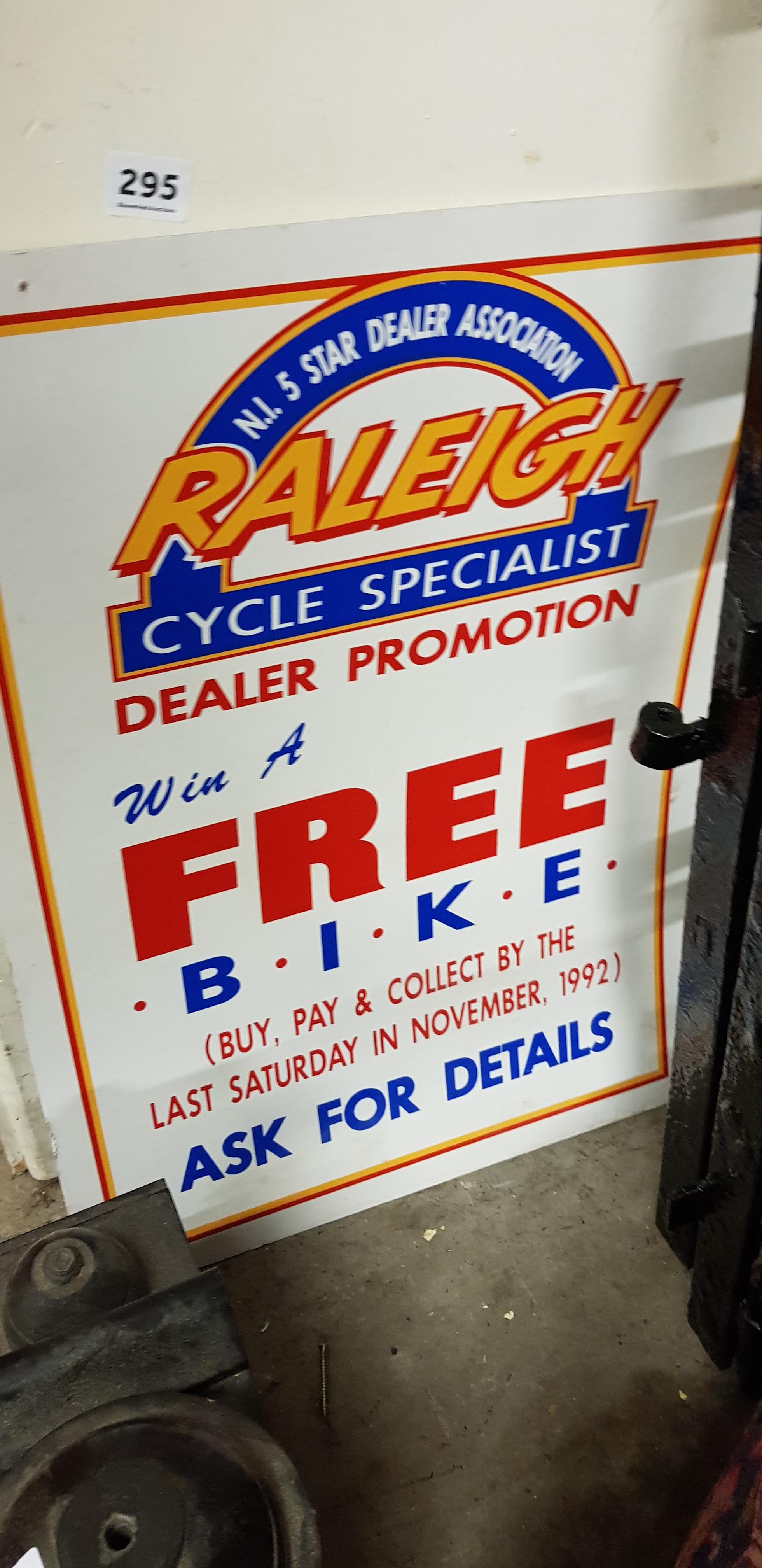 OLD RALEIGH ADVERTISING SIGN