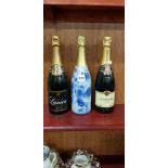 3 BOTTLES OF VINTAGE CHAMPAGNE