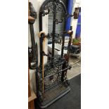 LARGE CAST IRON HALL STAND