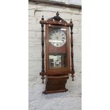 ANTIQUE INLAID WALL CLOCK