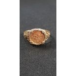 GOLD COIN RING