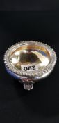 LARGE SILVER SALT JS/AS GILT INTERIOR - LONDON 1936 APPROX 125G