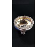 LARGE SILVER SALT JS/AS GILT INTERIOR - LONDON 1936 APPROX 125G