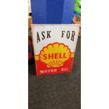 SHELL TIN SIGN