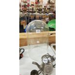 LARGE ANTIQUE GLASS DOME