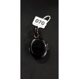 OVAL MOURNING LOCKET