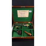 CASED .32 RIMFIRE REVOLVER 1861-1863 BY E A PRESCOTT MASSACHUSETS. SOLID BRASS FRAME WITH