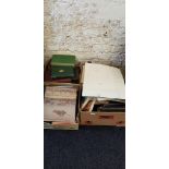 3 BOXES OF ANTIQUE BOOKS
