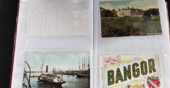 ALBUM OF EARLY 20TH CENTURY POSTCARDS - LOCAL, S.IRELAND, SCOTLAND AND ENGLAND
