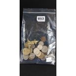 BAG LOT OF COINS ETC