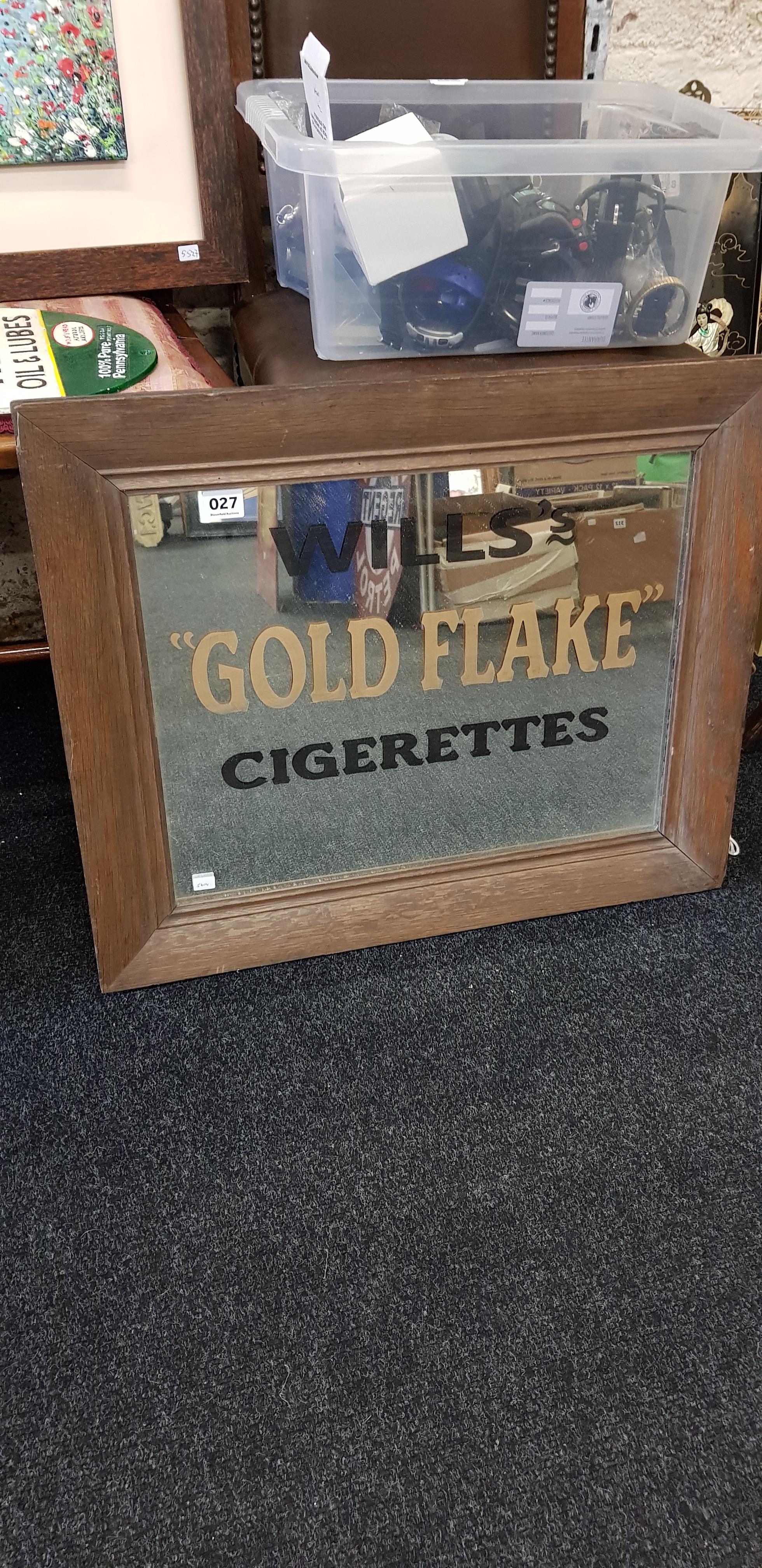 REPRO WILLS GOLD FLAKE MIRROR