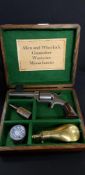CASED 1860 ALLEN WHEELOCK .36 PROVIDENCE POLICE REVOLVER, VERY RARE GUN IN PERCUSSION. THESE