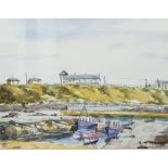 ANNE , SPENCE - WATERCOLOUR - THE HARBOUR, PORTBALLINTRAE