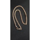 ANTIQUE 9 CARAT GOLD CHAIN - EVERY LINK STAMPED - WEIGHT APPROX 35 GRAMS