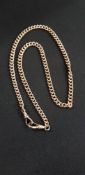 ANTIQUE 9 CARAT GOLD CHAIN - EVERY LINK STAMPED - WEIGHT APPROX 35 GRAMS