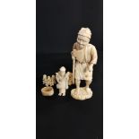 4 PIECES OF IVORY