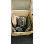 BOX OF MILITARY ITEMS