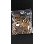 BAG OF COPPER COINAGE