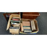 2 BOXES OF ANTIQUE BOOKS