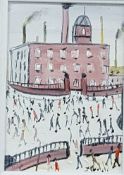 IN THE STYLE OF L.S LOWRY GOING TO THE MILLS J.GOODLAD