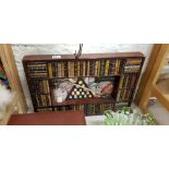 POOL AND BOOKCASE PLAQUE