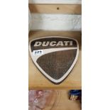 DUCATI CARVED SIGN