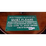 SOUTHERN RAILWAY SIGN