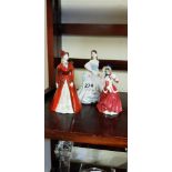 2 COALPORT FIGURES AND DOULTON FIGURE