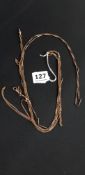 2 VICTORIAN UNTESTED GUARD CHAINS