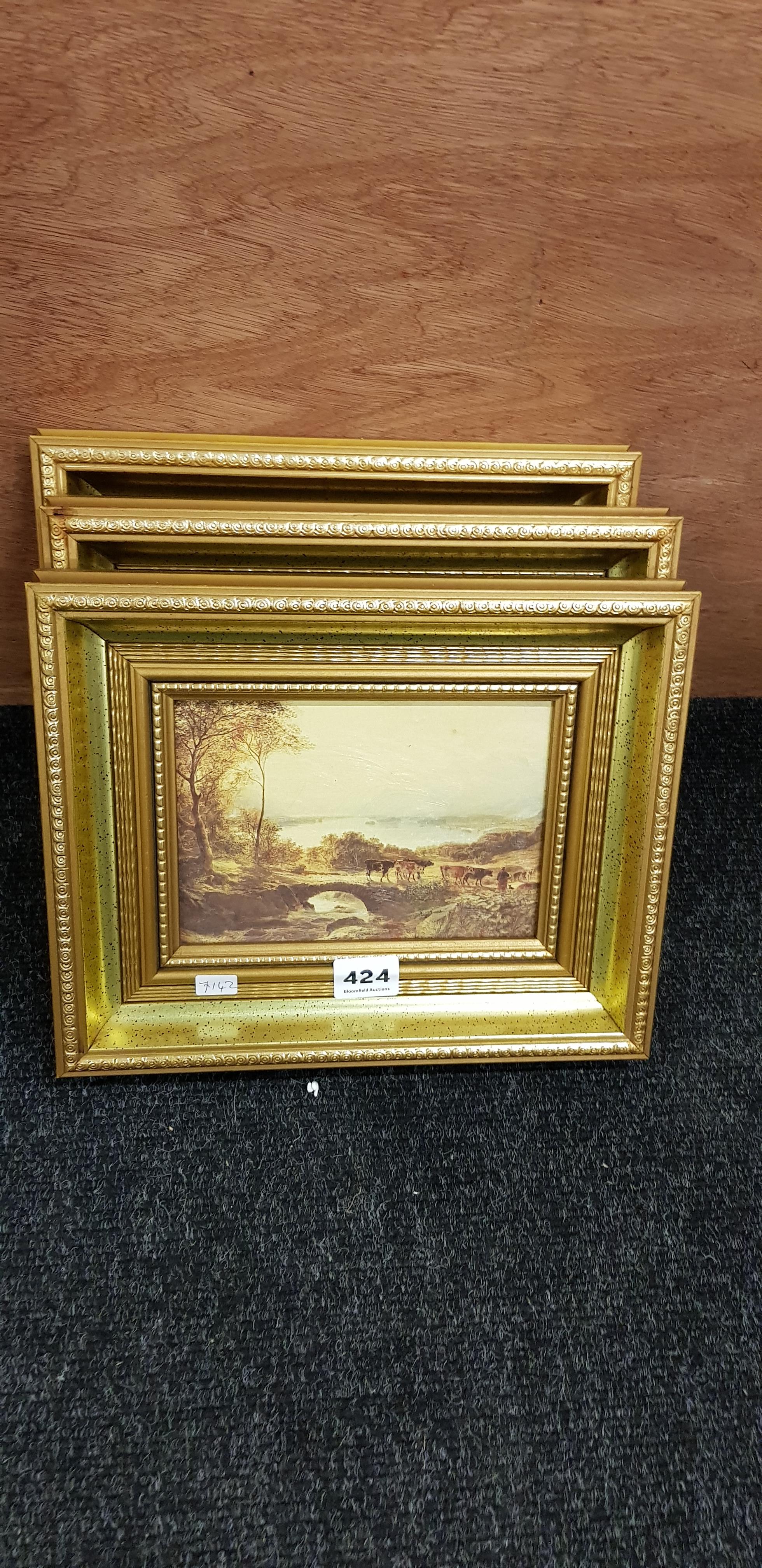 3 GILT FRAMED PRINTS