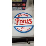 PRATTS CAST IRON SIGN