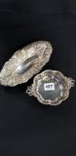 2 SILVER DISHES