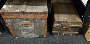 2 OLD TRUNKS