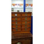 10 DRAWER MINIATURE CABINET