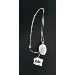 SILVER LOCKET AND CHAIN