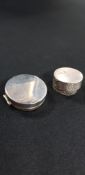 2 SILVER PILL BOXES