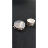 2 SILVER PILL BOXES