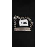 SILVER ID BRACELET