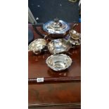 6 PIECES OF SILVER PLATE