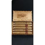 SULLIVAN POWELL SPECIAL NO1 TURKISH FILTER CARVED BOX TO INCLUDE CIGARS