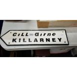 CAST IRON KILLARNEY SIGN