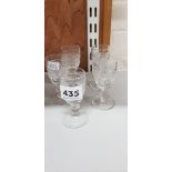 5 WATERFORD GLASSES
