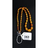 AMBER NECKLACE 21'