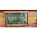 ANTIQUE CASED SHIP